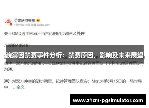 魏震因禁赛事件分析：禁赛原因、影响及未来展望